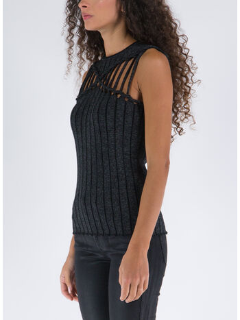 MAGLIA X BRAID REFLECTIVE, BLACK, small