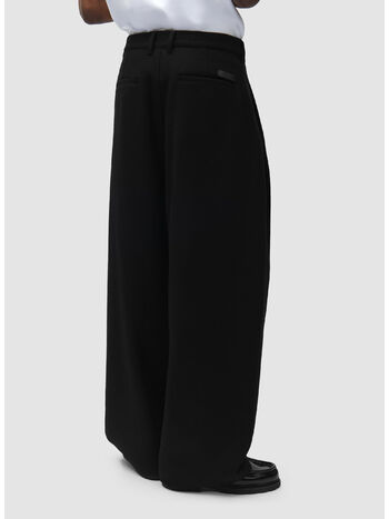 PANTALONE WOOL PLEAD, 1 BLACK, small