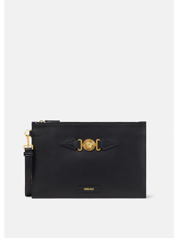 BORSA A MANO MEDUSA BIGGIE, 1B00V NERO/ORO VERSAC, medium