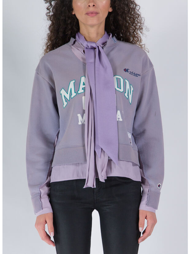 PULLOVER LAYERED, PURPLE, large