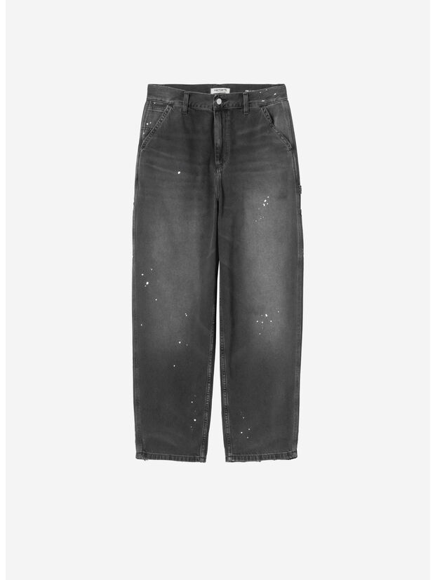 PANTALONE SINGLE KNEE, 89EJ Blue, destroy wash, splatter, large