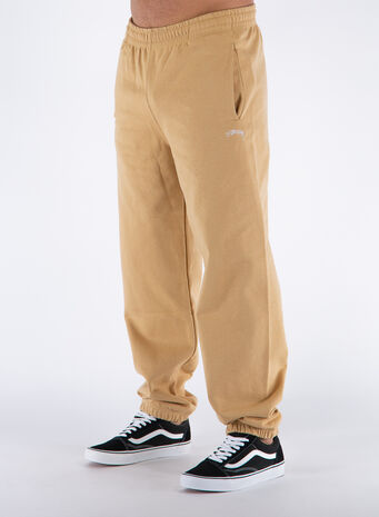 PANTALONE OVERDYED STOCK LOGO, TAN, small