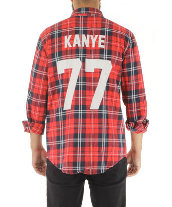 CAMICIA KANYE77 A/W 15, RED, small