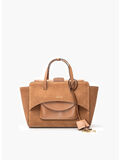 BORSA FLAP M SUEDE, CGN COGNAC, thumb