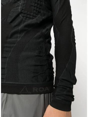 FELPA ROUNDNECK 3D KNIT, GRY0008 GREY/BLACK, small