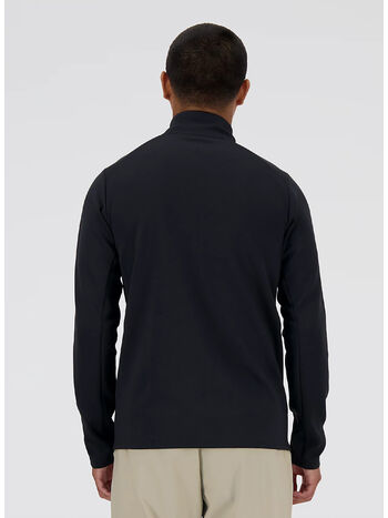 FELPA HOODIE IN MAGLIA TECH FELPA FULL ZIP IN MAGLIA TECH, BK, small