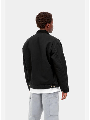 GIUBBOTTO OG DETROIT, 00E4O BLACK/BLACK STONE CANVAS, small
