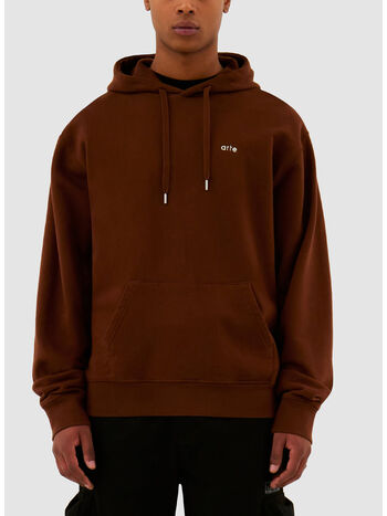 FELPA HOODIE BLOOMING IDEAS, BROWN, small