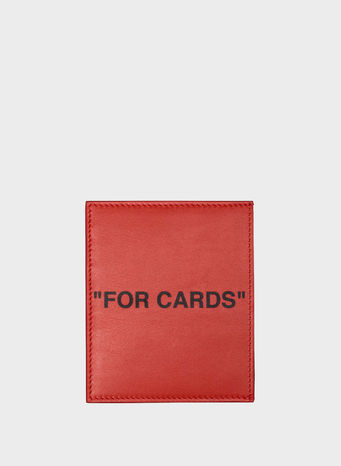 PORTACARTE QUOTE CARD HOLDER, ORANGE/BLACK, small