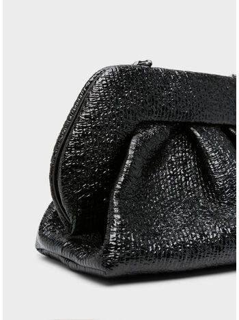 BORSA TIA CRUMPLED, BLACK, small