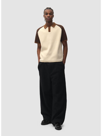 PANTALONE WOOL PLEAD, 1 BLACK, small