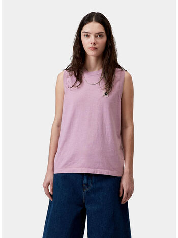 CANOTTA NELSON A-SHIRT, 3IBGD Gentle Purple, garment dyed, small