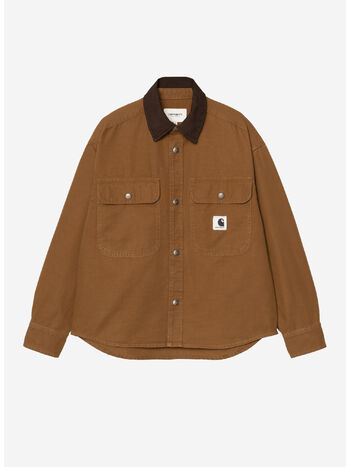 CAMICIA PRESCOTT, 00SGD Hamilton Brown / Tobacco, garment dyed, small