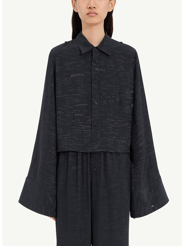 CAMICIA VERSATILE IN JACQUARD, 002J Anthracite, large