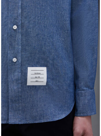 CAMICIA STRAIGHT FIT, 450 BLUE, small