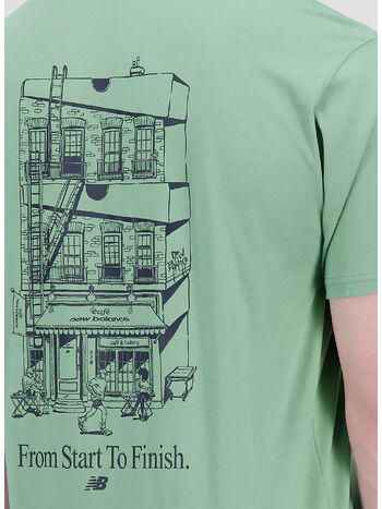 T-SHIRT ESSENTIALS CAFE SHOP FRONT COTTON JERSEY, CIE CHIVE, small