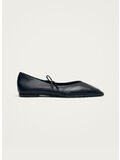 BALLERINA IN PELLE, BLACK, thumb