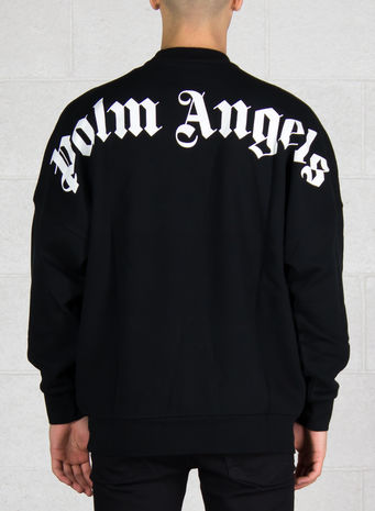 FELPA LOGO OVER CREWNECK, BLACK/WHITE, small