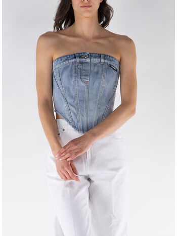 CORSETTO IN DEMIN, BLUE, small