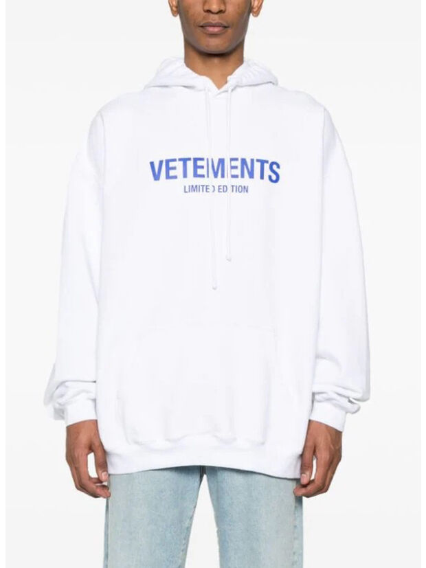 FELPA HOODIE LIMITED EDITION, WHITE/BLUE, large