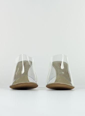 MULE PVC 90MM HEEL, CLEAR, small
