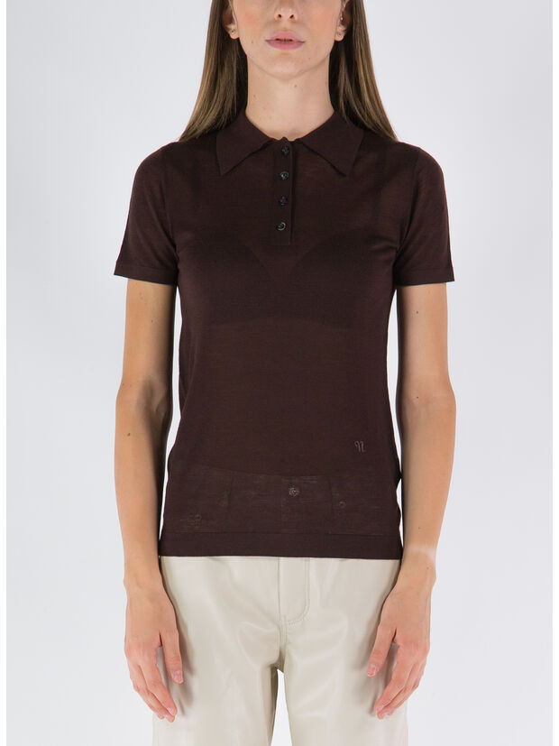 POLO HATTI, AUBERGINE BROWN, large