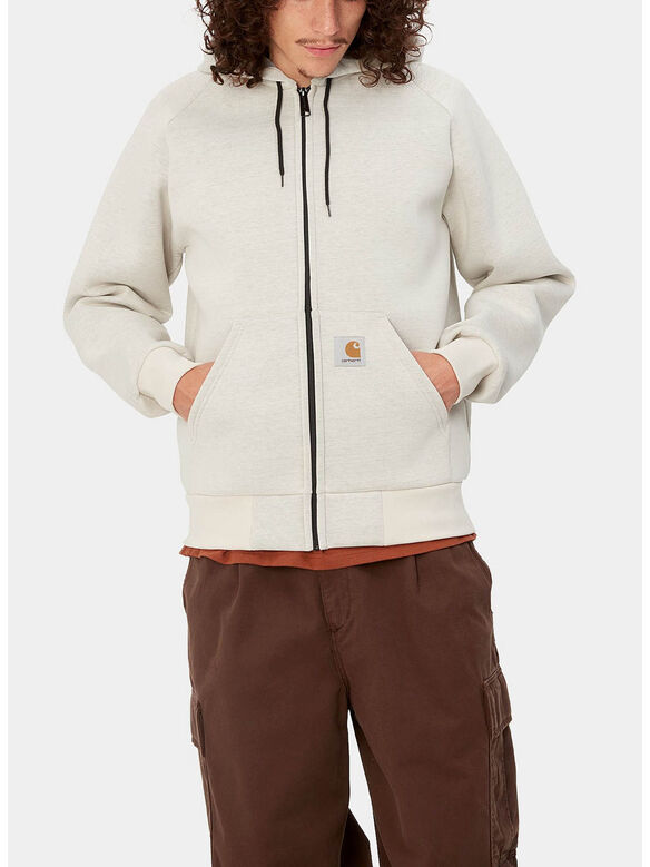 GIACCA CAR-LUX HOODED, 1QRXX SALT/GREY, medium