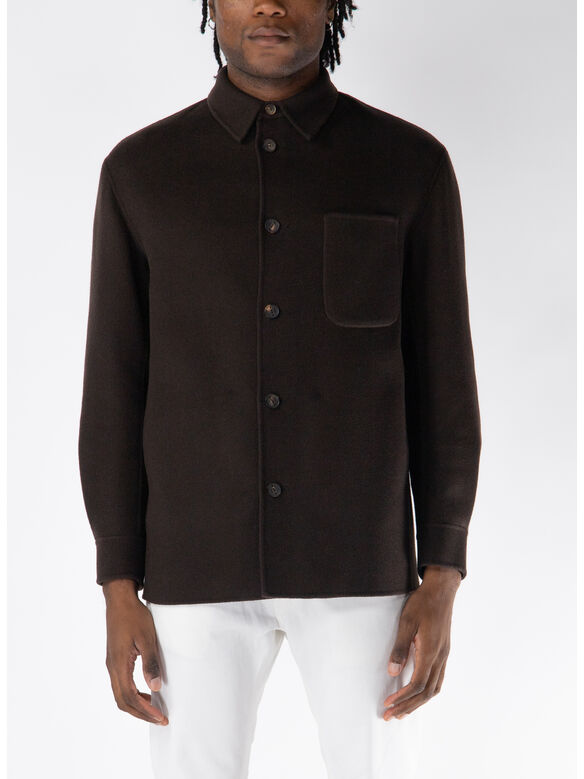 CAMICIA BARID, 1101 DARK BROWN, medium