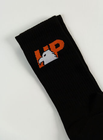 CALZINI HP-EAGLE LONG SOCKS, 1022BLACKORANGE, small