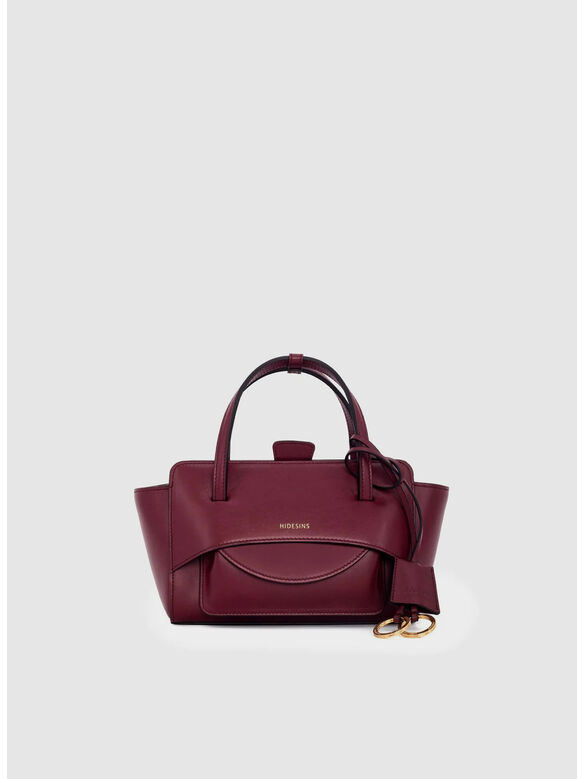 BORSA FLAP S PREMIERE, WNE WINE, medium