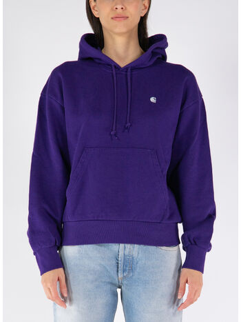 FELPA HOODED CASEY, 1ZKXX TYRIAN/SILVER, small