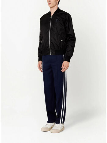 GIUBBOTTO ZIPPED BOMBER, 001 BLACK, small