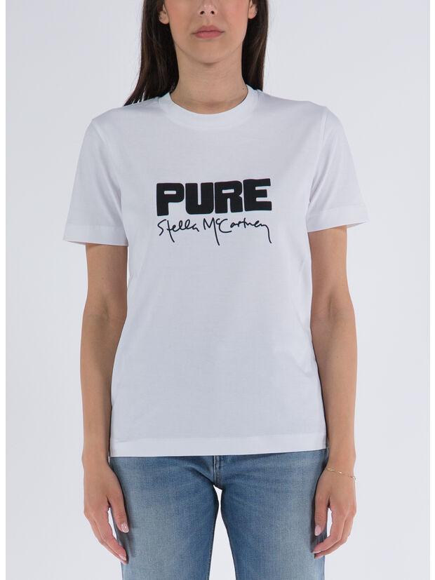 T-SHIRT PURE SMC PRINTED TEE, 9000 PUREWHITE, large