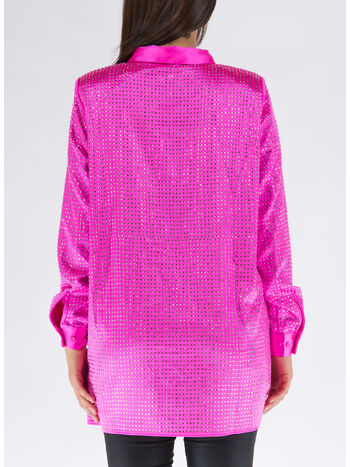 CAMICIA PINK HOT FIX SATIN, PINK, small