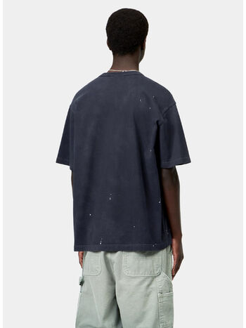 T-SHIRT PAINTER, 1CEJ Dark Navy, destroy wash, splatter, small