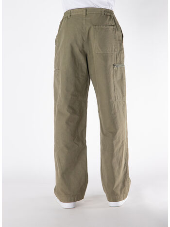 PANTALONI A GAMBA DRITTA CON FONDO AMPIO, 706 GREEN, small