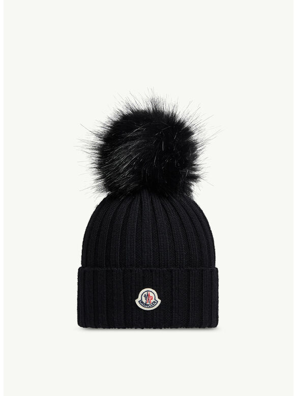 CAPPELLO IN MAGLIA CON PON PON, 999, medium