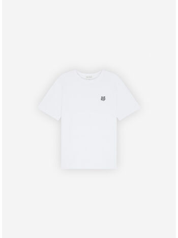 T-SHIRT FOX HEAD PATCH, P100 WHITE, small