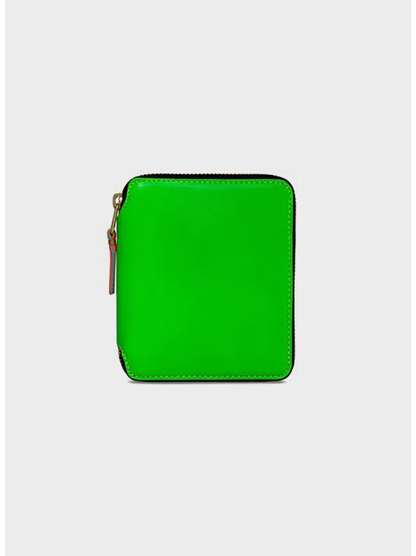 PORTAFOGLIO WALLET SUPER FLUO, GREE GREEN, medium