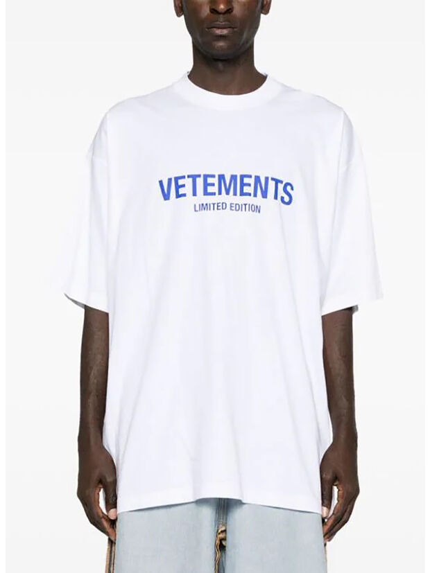 T-SHIRT LIMITED EDITION LOGO, WHITE/BLUE, large