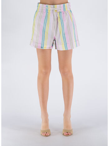 SHORTS STRIPE COTTON, 999 MULTICOLOR, small