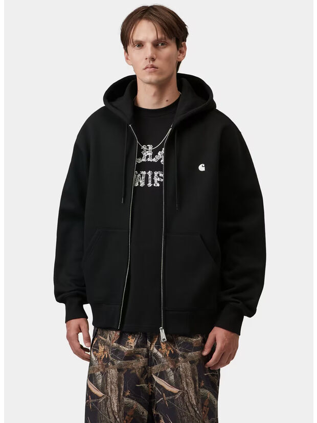 FELPA HOODED MACK, K02XX Black / Wax, large