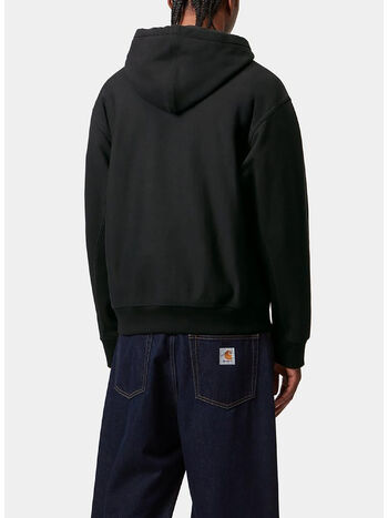 FELPA HOODIE AMERICAN SCRIPT, 89XX BLACK, small