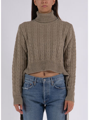 PULLOVER IN MAGLIA TRECCIATA, 110, small