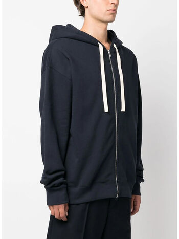 FELPA HOODIE ZIPPED, 001, small