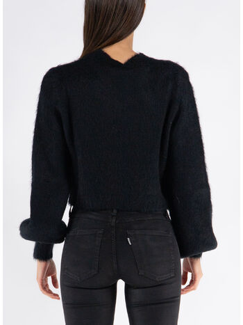 MAGLIONE GIROCOLLO CROPPED, 00N99, small