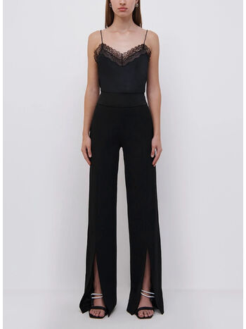 PANTALONE ARIAH FRONT SLIT, BLACK, small