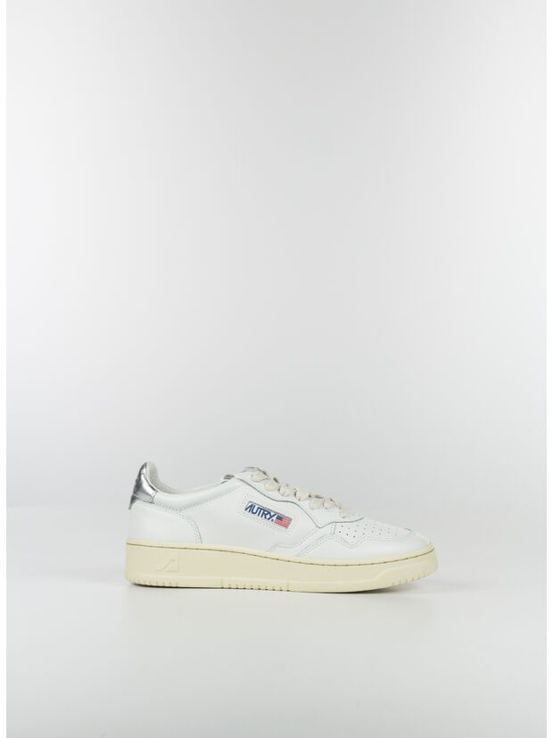 SCARPA LOW IN PELLE BIANCO, , large