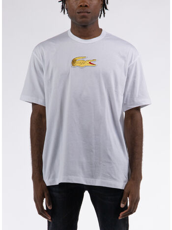 T-SHIRT LOGO, WHITE, small