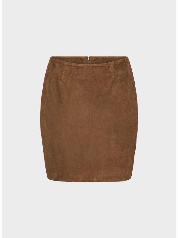 GONNA MINI SUEDE, 249 Bison, medium